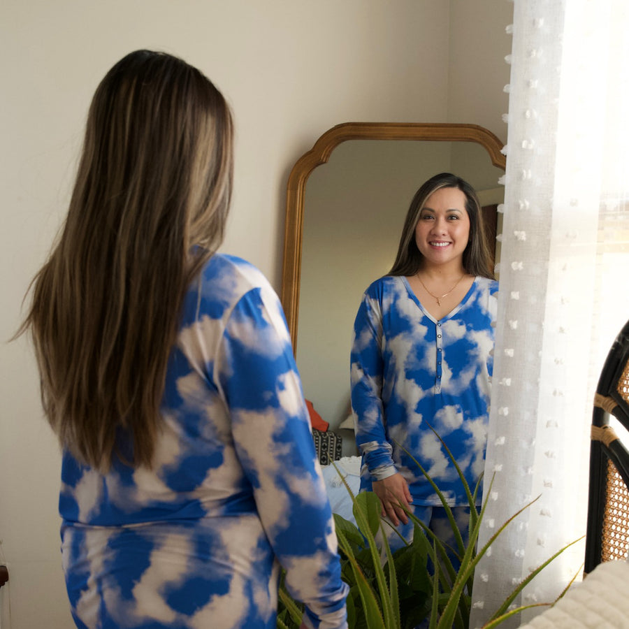 Women’s 2 pc set in Watching Clouds | Bamboo Viscose