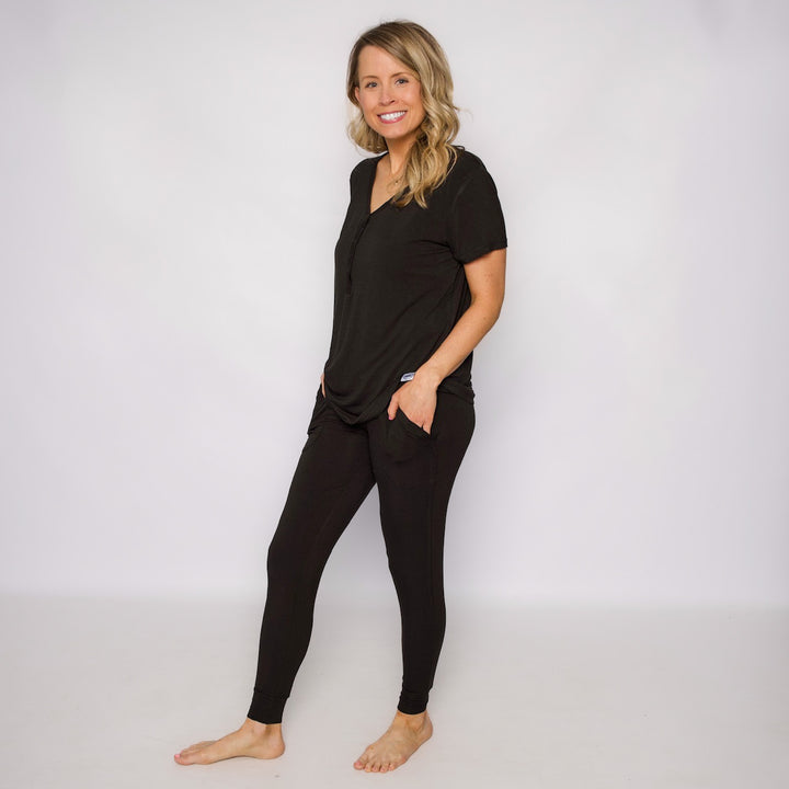 Women’s 2 pc Loungewear Set in Shadow | Bamboo Viscose