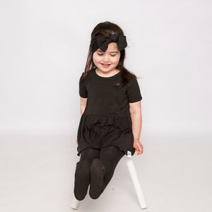 Front Opening Twirl Romper in Shadow | Bamboo Viscose