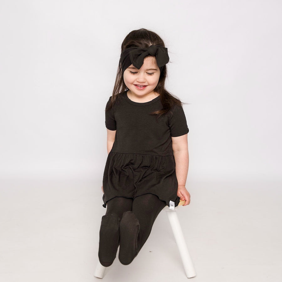 Front Opening Twirl Romper in Shadow | Bamboo Viscose