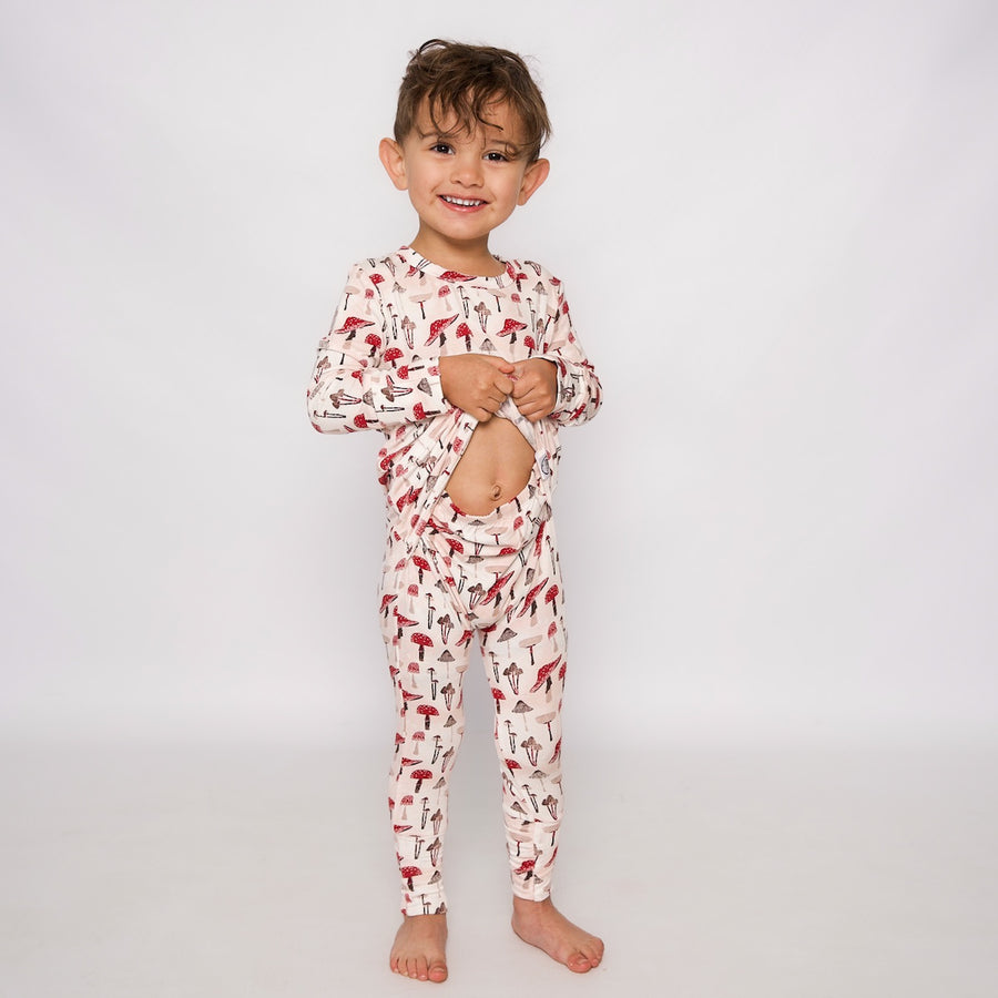 Front Opening Romper in Truffles | Bamboo Viscose