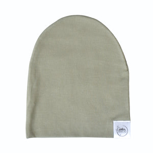 Beanie in Moss | Ribbed Bamboo Viscose