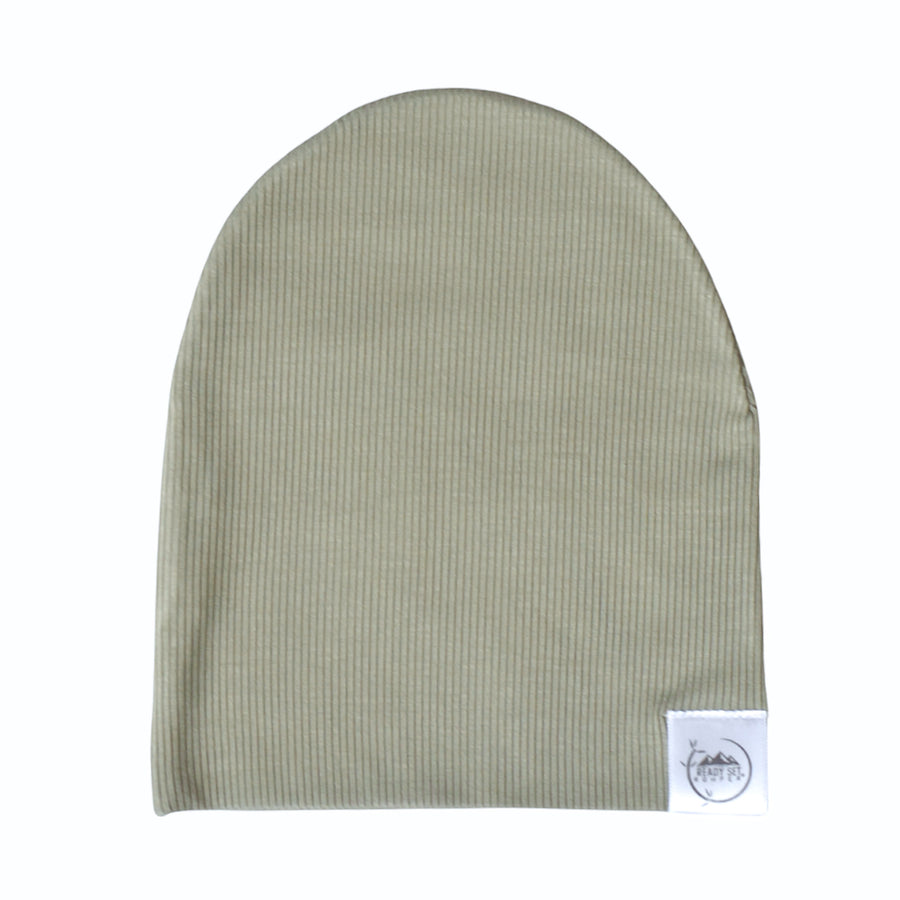 Beanie in Moss | Ribbed Bamboo Viscose