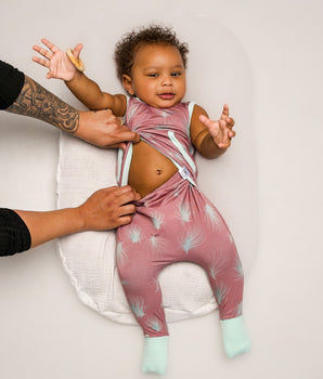 Front Opening Tank Romper in Dandelions