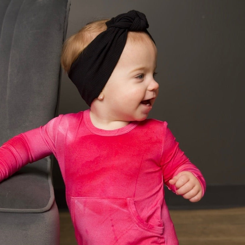 Headwrap in Essential Midnight | Ribbed Bamboo Viscose