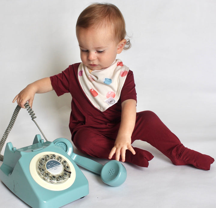 Bib in Boho Candy Buttons | Bamboo Viscose