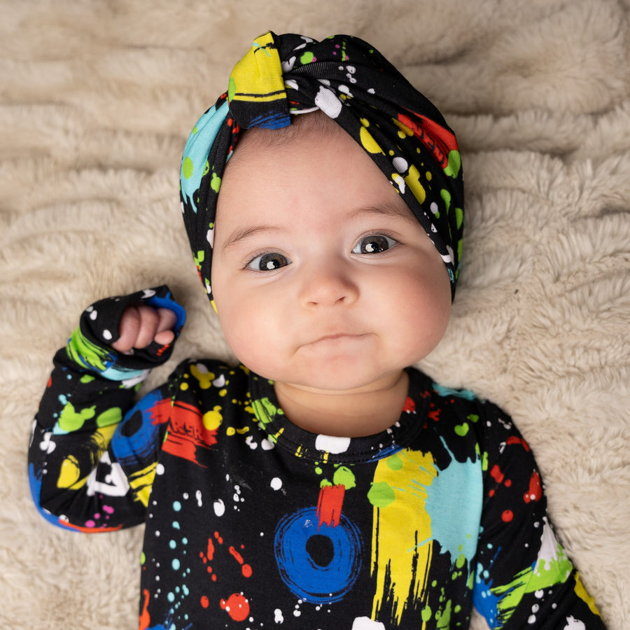 Headwrap in Splash of Color | Bamboo Viscose