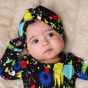 Headwrap in Splash of Color | Bamboo Viscose