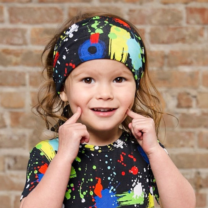 Headwrap in Splash of Color | Bamboo Viscose