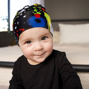 Beanie in Splash of Color | Bamboo Viscose