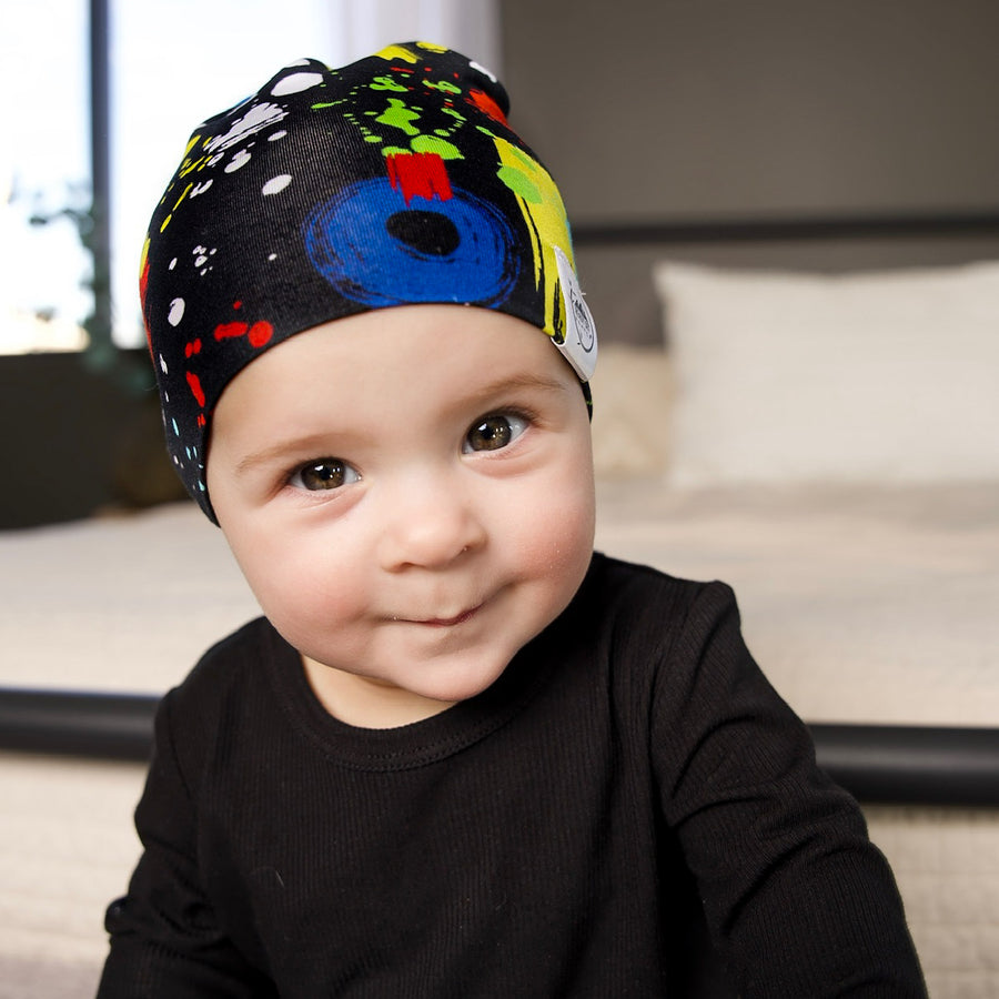 Beanie in Splash of Color | Bamboo Viscose