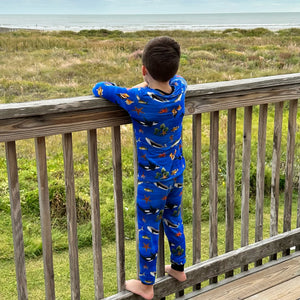 2 pc Loungewear Set in Under the Sea | Bamboo Viscose