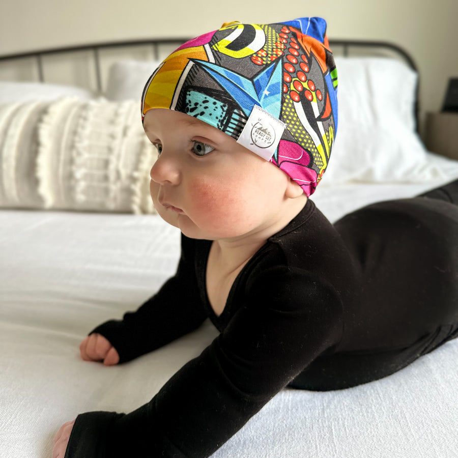 Beanie in Graffiti Way | Bamboo Viscose
