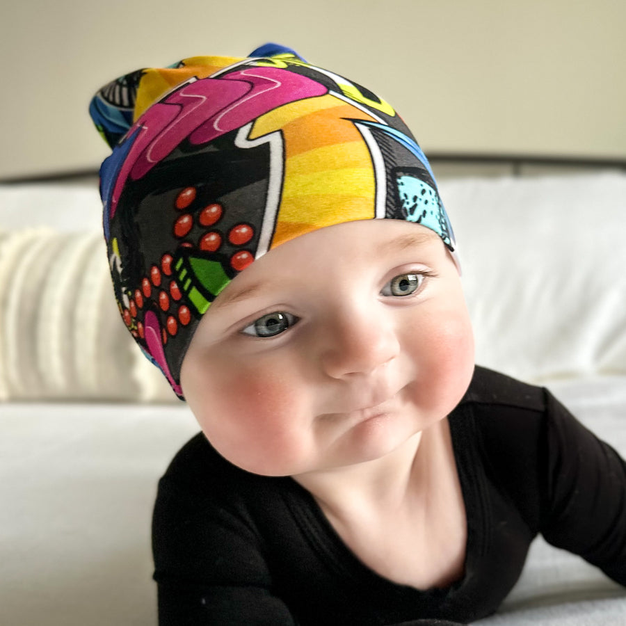 Beanie in Graffiti Way | Bamboo Viscose