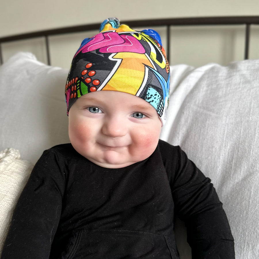 Beanie in Graffiti Way | Bamboo Viscose