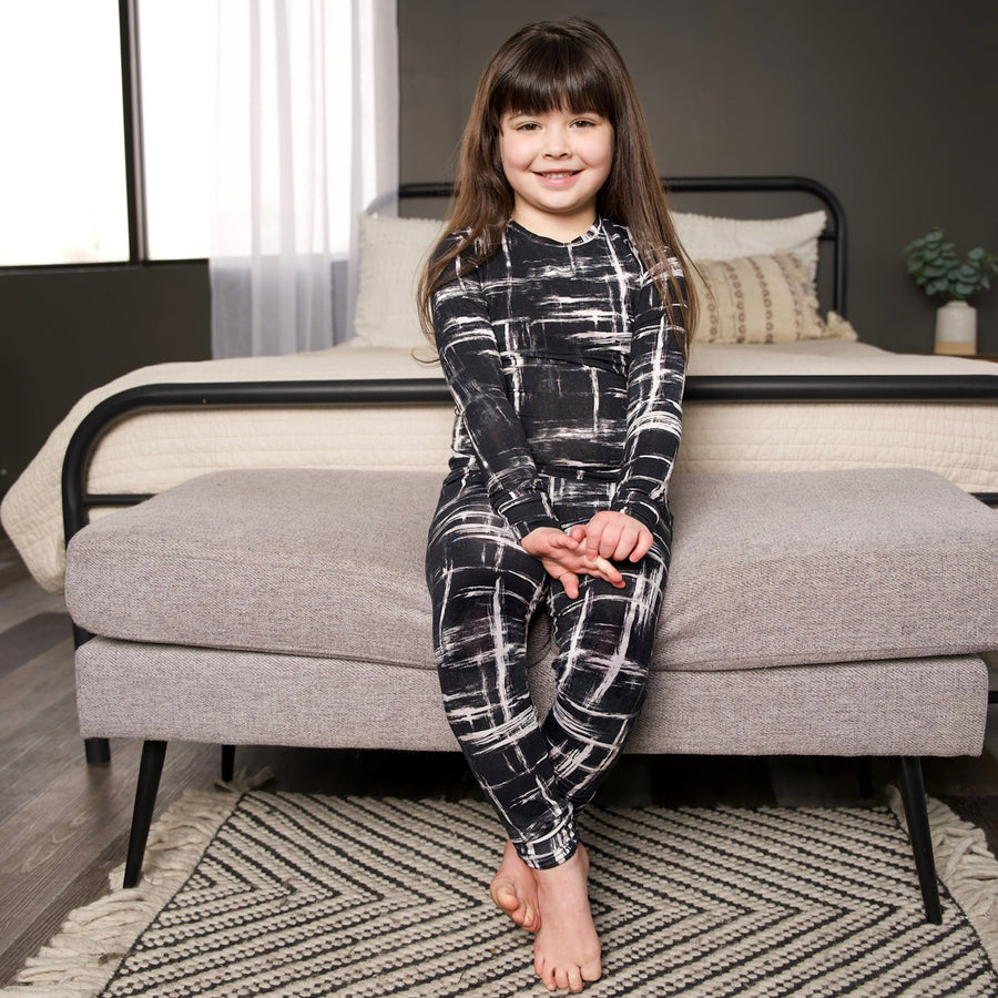 2 pc Loungewear Set in Chalk It Up | Bamboo Viscose