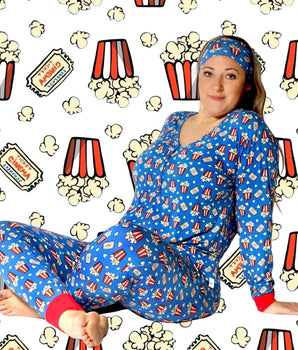 Women’s 2 pc Loungewear Set in Movie Night