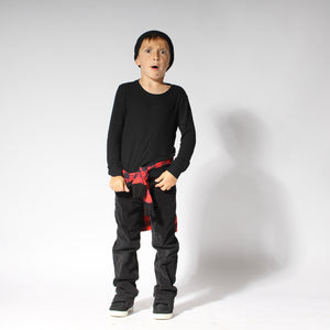 2 pc Loungewear Set in Raven Waffle | Bamboo Viscose