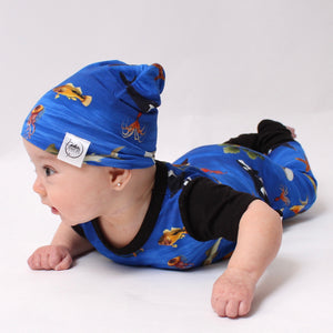 Beanie in Under the Sea | Bamboo Viscose