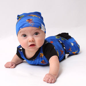 Beanie in Under the Sea | Bamboo Viscose