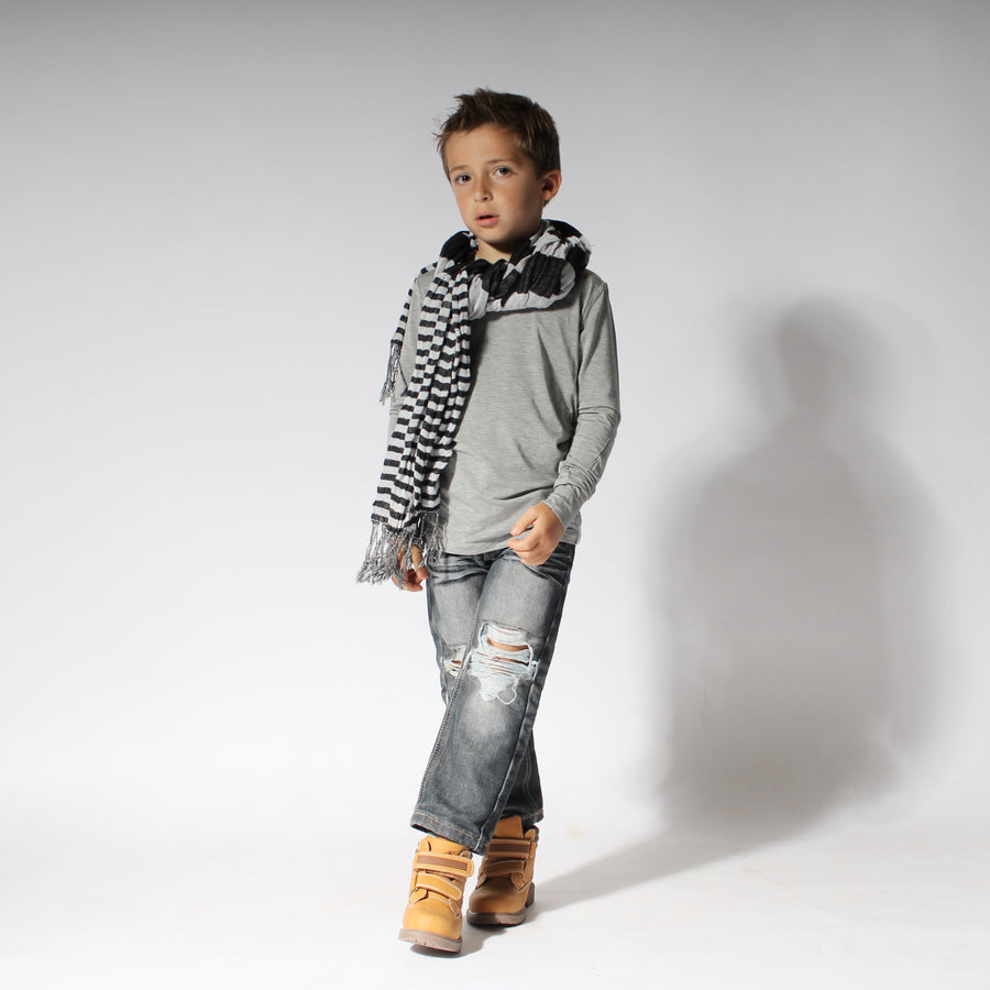 2 pc Loungewear Set in Heathered Grey | Bamboo Viscose
