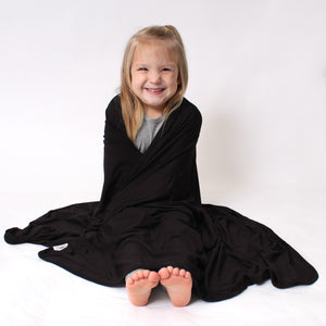 Blanket in Jet Black | Bamboo Viscose