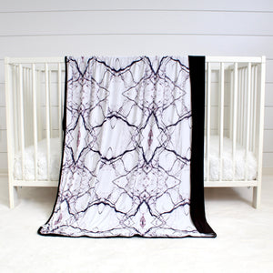 Blanket in Marbled Bianco | Bamboo Viscose