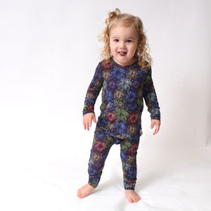 Front Opening Romper in Boom Baby | Bamboo Viscose