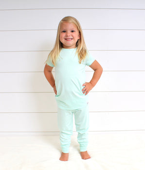 2 pc Loungewear Set in Cool Mint | Bamboo Viscose
