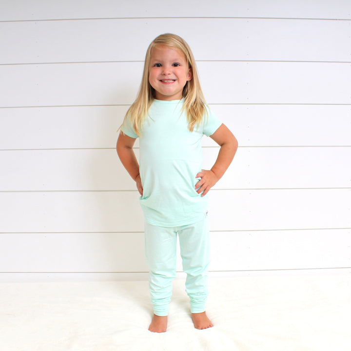 2 pc Loungewear Set in Cool Mint | Bamboo Viscose