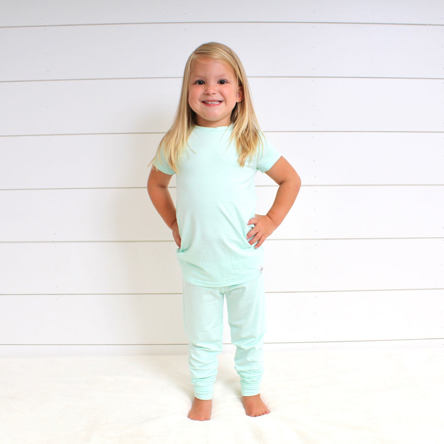 2 pc Loungewear Set in Cool Mint | Bamboo Viscose