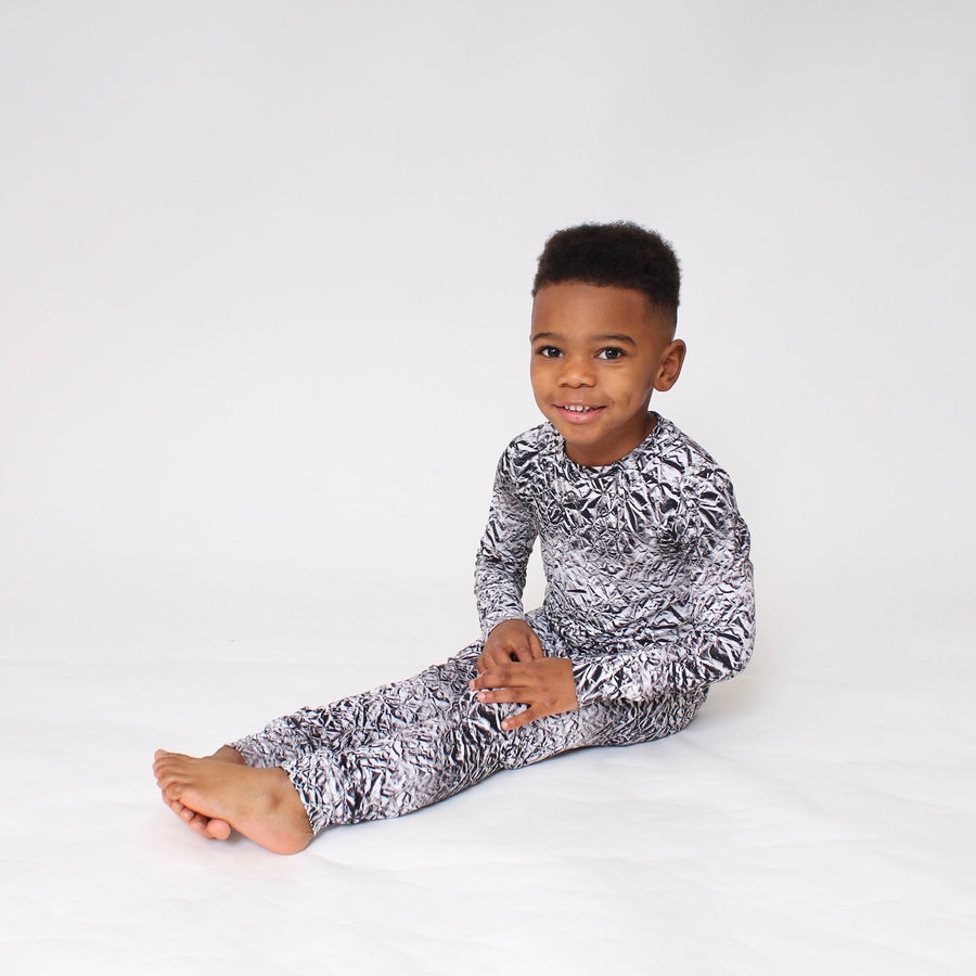 2 pc Loungewear Set in Heavy Metal | Bamboo Viscose