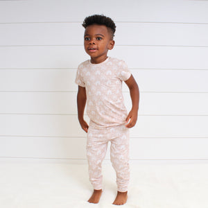 2 pc Loungewear Set in Tawny Rainbows | Bamboo Viscose