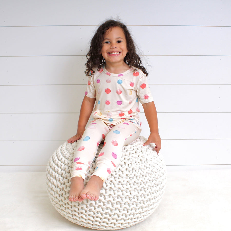 Front Opening Romper in Boho Candy Buttons | Bamboo Viscose