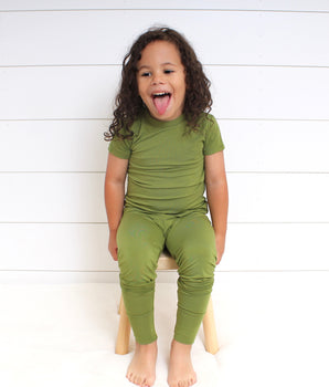 2 pc Loungewear Set in Olive My Heart