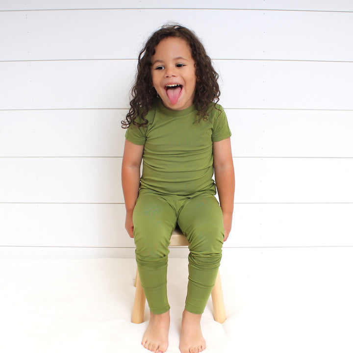 2 pc Loungewear Set in Olive My Heart | Bamboo Viscose