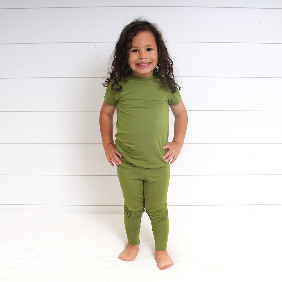 2 pc Loungewear Set in Olive My Heart | Bamboo Viscose