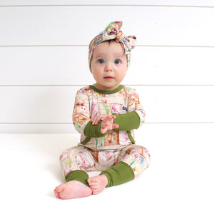 Front Opening Romper in Bunny Tales | Bamboo Viscose