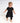 Front Opening Twirl Shortie Romper in Essential Midnight