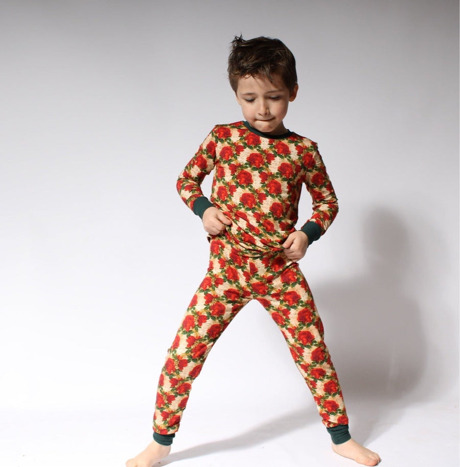 2 pc Loungewear Set in Smell the Roses | Bamboo Viscose