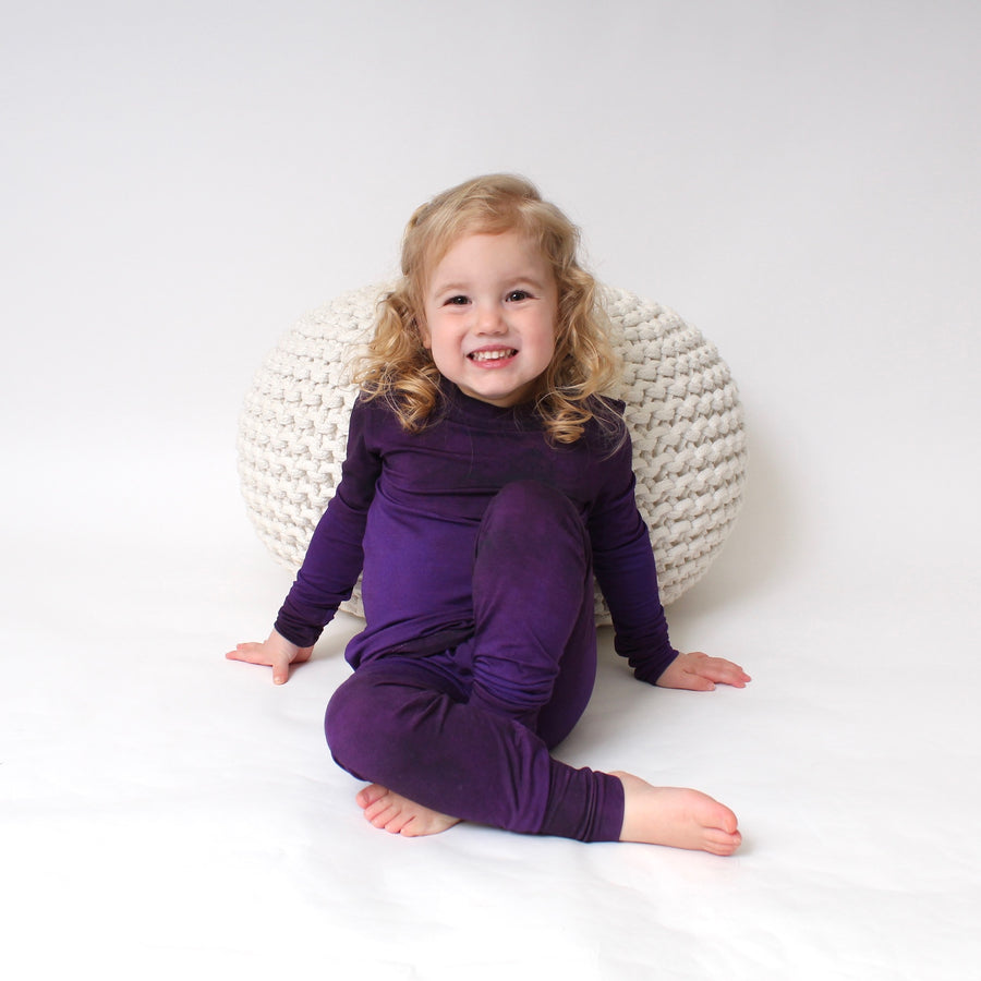 2 pc Loungewear Set in Grape | Bamboo Viscose
