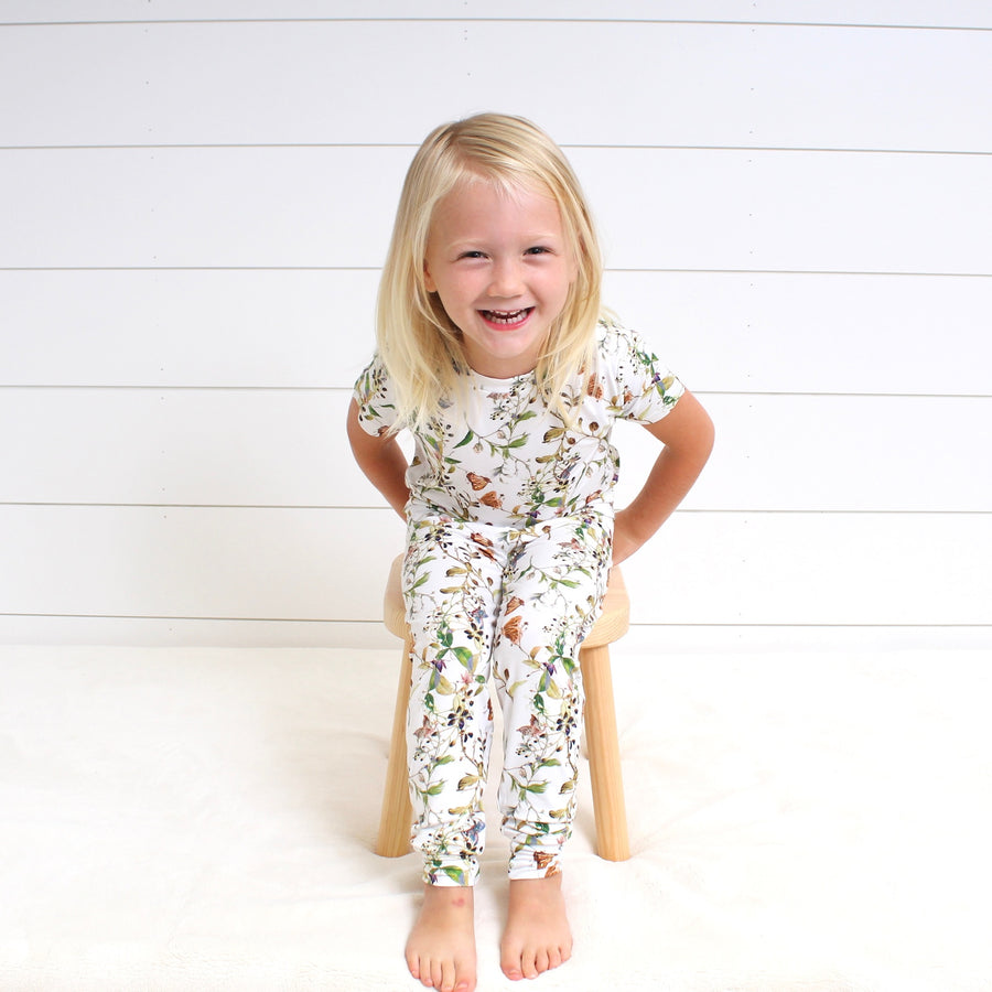 2 pc Loungewear Set in Butterflies | Bamboo Viscose