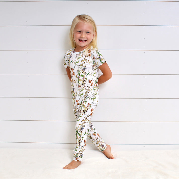 2 pc Loungewear Set in Butterflies | Bamboo Viscose