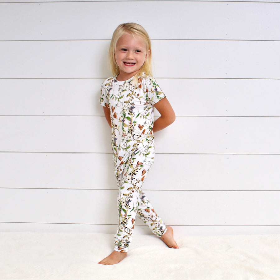 2 pc Loungewear Set in Butterflies | Bamboo Viscose