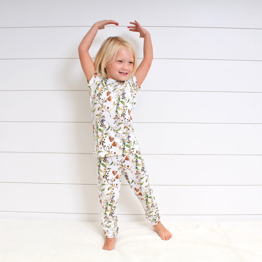 2 pc Loungewear Set in Butterflies | Bamboo Viscose