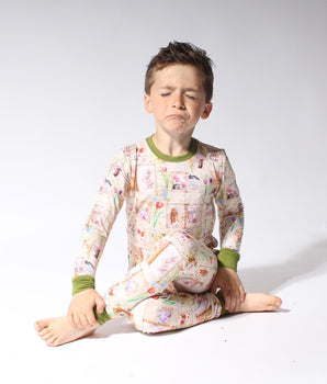 2 pc Loungewear Set in Bunny Tales | Bamboo Viscose