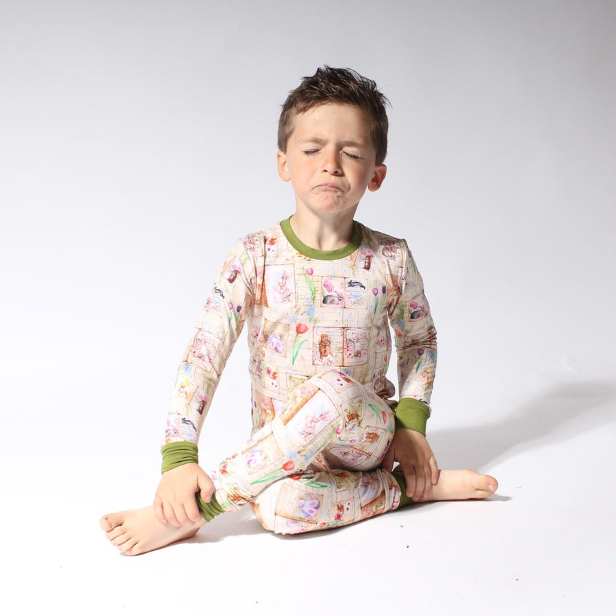 2 pc Loungewear Set in Bunny Tales | Bamboo Viscose
