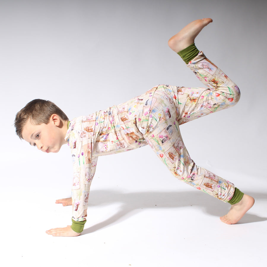2 pc Loungewear Set in Bunny Tales | Bamboo Viscose