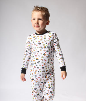 2 pc Loungewear Set in Kabuki Sushi | Bamboo Viscose
