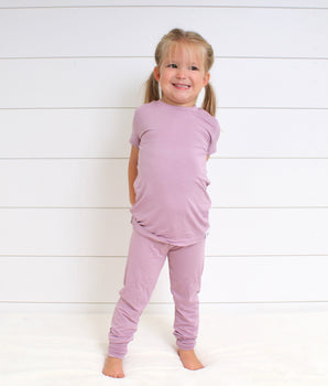 2 pc Loungewear set in Blushing Lilac | Bamboo Viscose